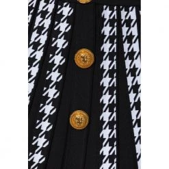 miinto Butikk 25 Balmain Houndstooth Skirt Black